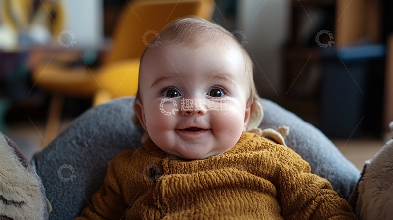 高清大图下载【趣麦麦图】-笑的很开心的小宝宝