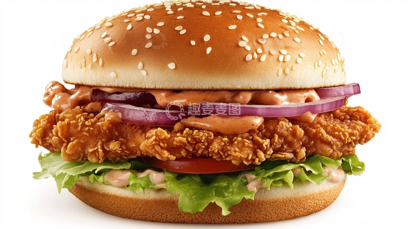 高清大图下载【趣麦麦图】麦辣鸡腿堡1