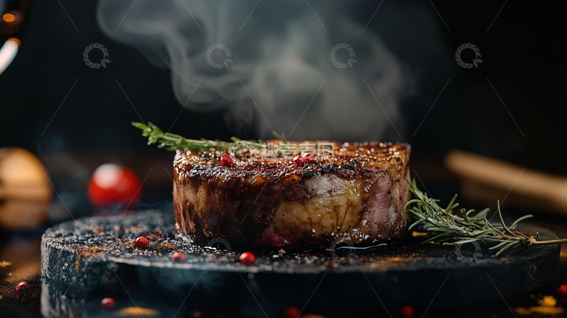 高清大图下载【趣麦麦图】西餐牛排氛围图4