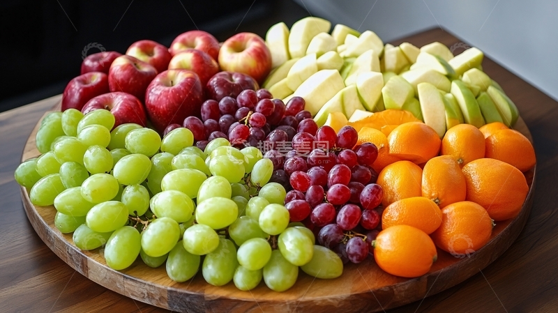 高清大图下载【趣麦麦图】摆满新鲜水果的果盘