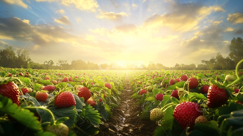 高清大图下载【趣麦麦图】高清草莓园1