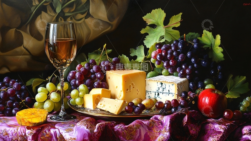 高清大图下载【趣麦麦图】葡萄场景图