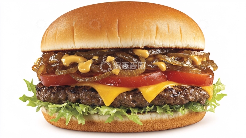 高清大图下载【趣麦麦图】至尊牛肉堡1