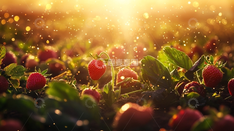 高清大图下载【趣麦麦图】光影草莓1