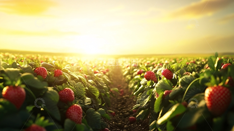 高清大图下载【趣麦麦图】高清草莓园4