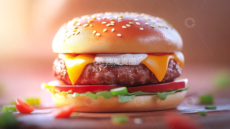 高清大图下载【趣麦麦图】汉堡创意1