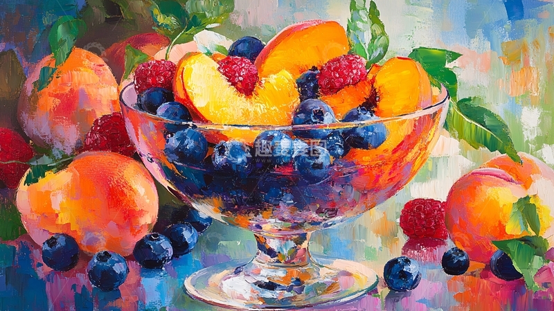 高清大图下载【趣麦麦图】油画水果2