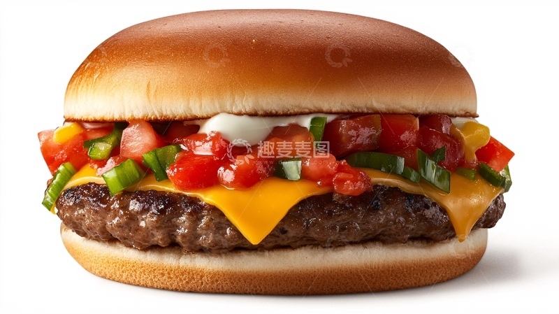 高清大图下载【趣麦麦图】超级牛肉堡