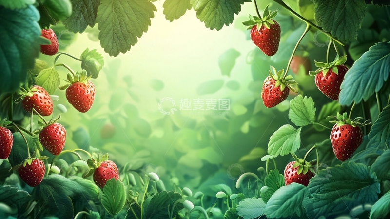 高清大图下载【趣麦麦图】草莓场景图