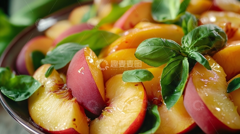 高清大图下载【趣麦麦图】-鲜桃果盘