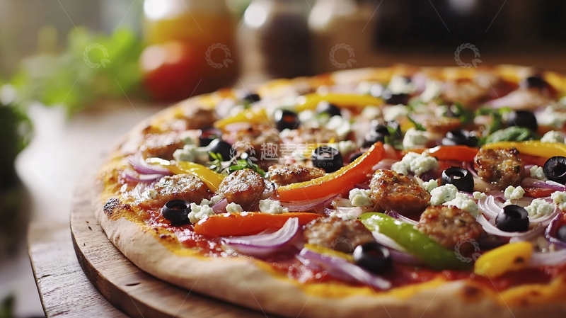 高清大图下载【趣麦麦图】素材高清披萨饼10