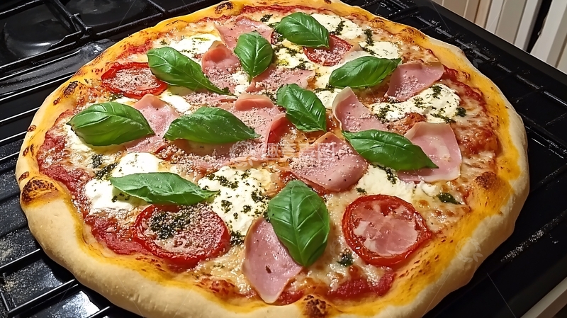 高清大图下载【趣麦麦图】香蒜橄榄油披萨