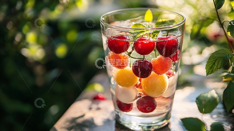 高清大图下载【趣麦麦图】光影樱桃1