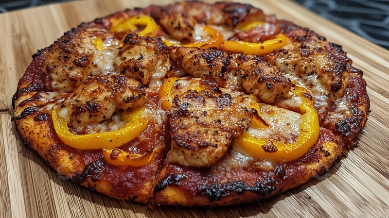 高清大图下载【趣麦麦图】黄桃披萨