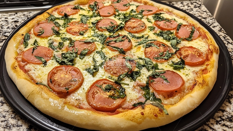 高清大图下载【趣麦麦图】刚出锅的披萨