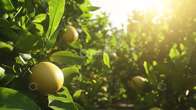 高清大图下载【趣麦麦图】枝头脐橙