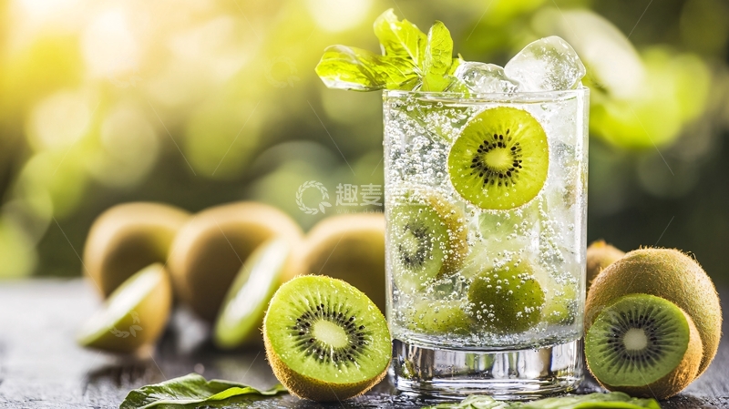 高清大图下载【趣麦麦图】高清猕猴桃汁2