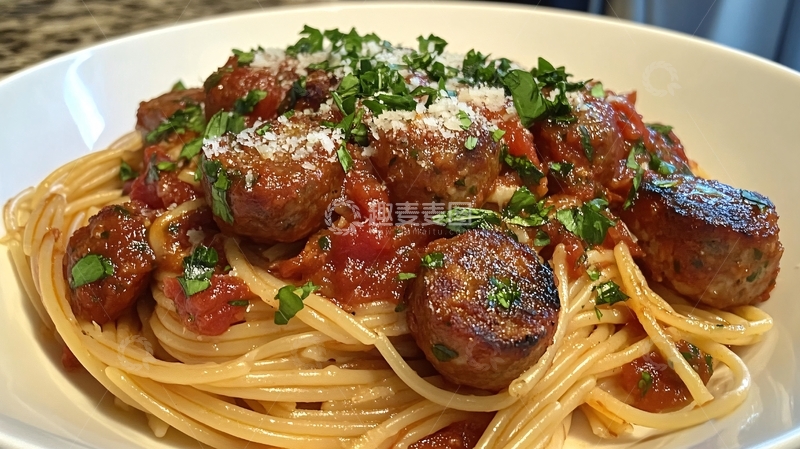 高清大图下载【趣麦麦图】意式肉丸意面