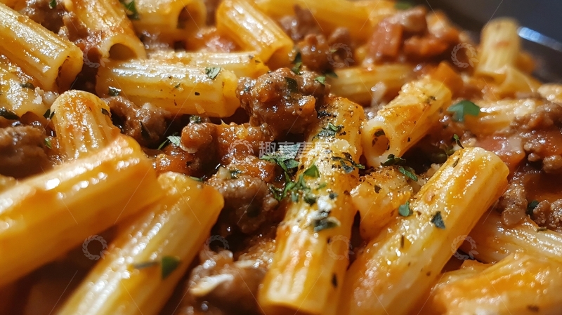 高清大图下载【趣麦麦图】意大利肉酱通心粉1