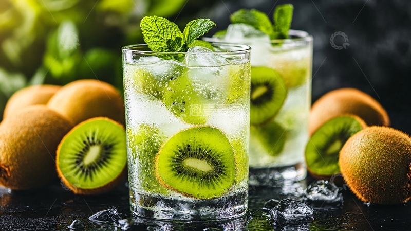 高清大图下载【趣麦麦图】高清猕猴桃汁