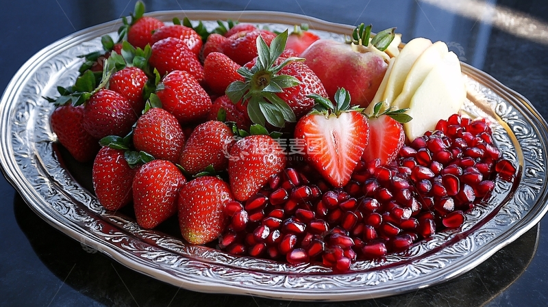 高清大图下载【趣麦麦图】现拍草莓一盘草莓1