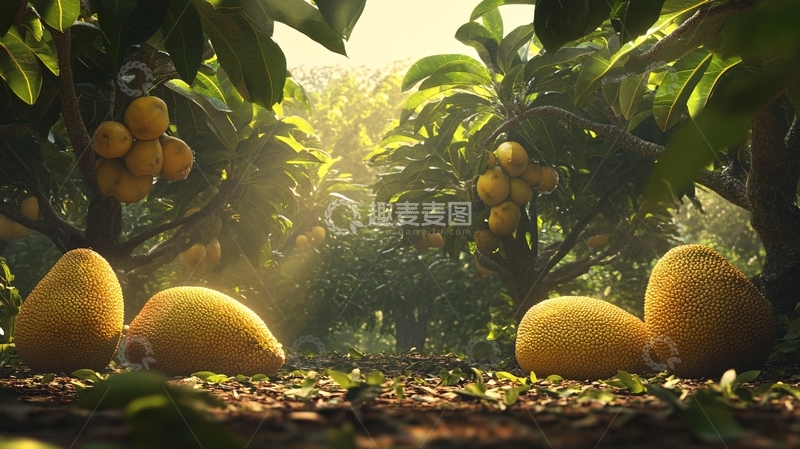高清大图下载【趣麦麦图】芒果园素材1