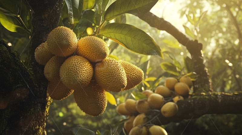 高清大图下载【趣麦麦图】枝头的金煌芒