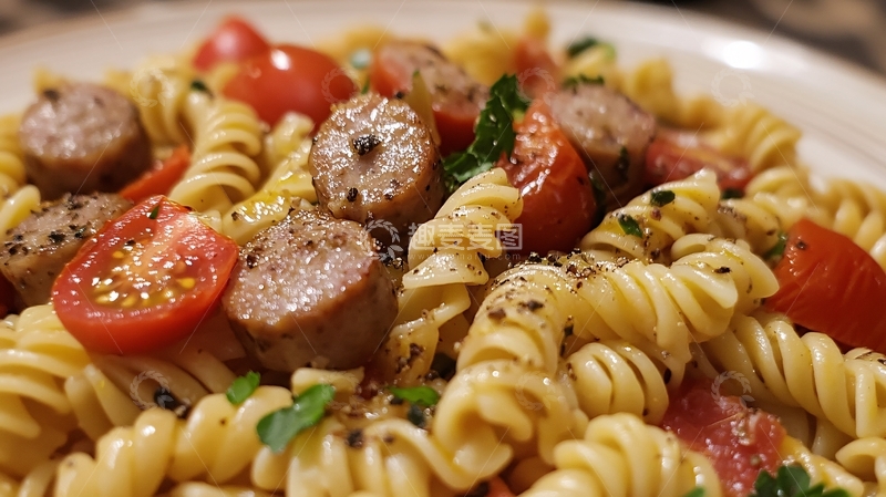 高清大图下载【趣麦麦图】意式肉丸意面1