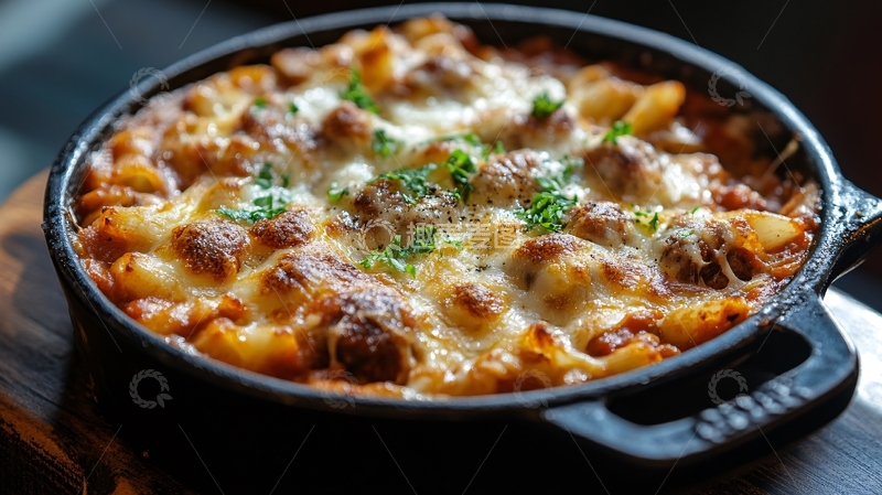 高清大图下载【趣麦麦图】芝士牛肉通心粉