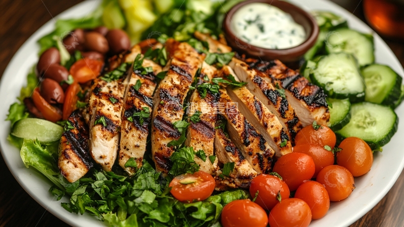 高清大图下载【趣麦麦图】烤鸡轻食