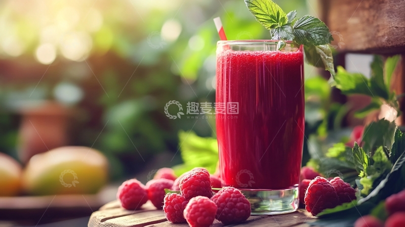高清大图下载【趣麦麦图】养颜莓果汁1