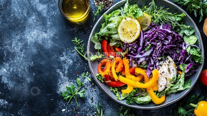 高清大图下载【趣麦麦图】色拉高清图2