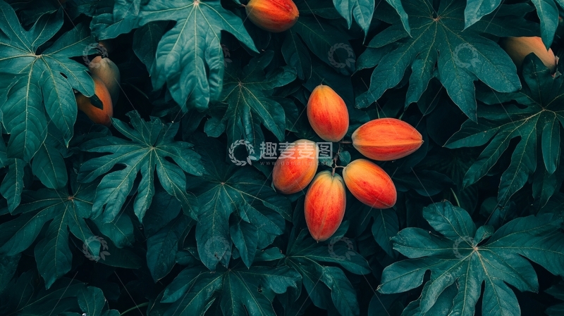 高清大图下载【趣麦麦图】高清植物背景