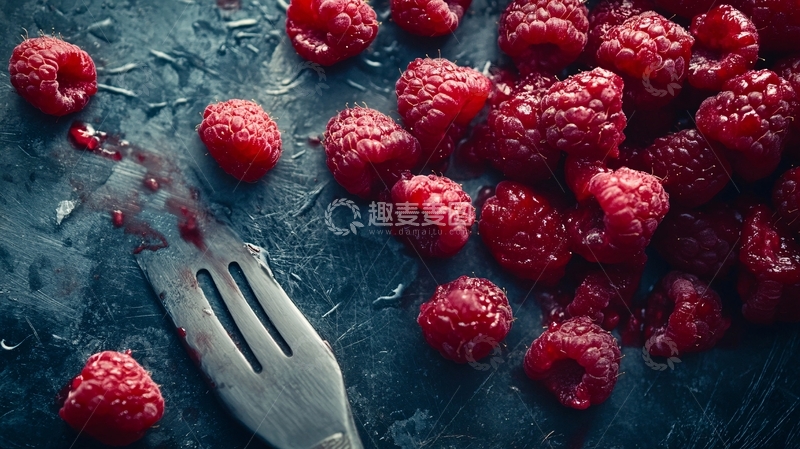 高清大图下载【趣麦麦图】凉拌树莓