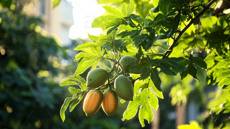 高清大图下载【趣麦麦图】小区果树
