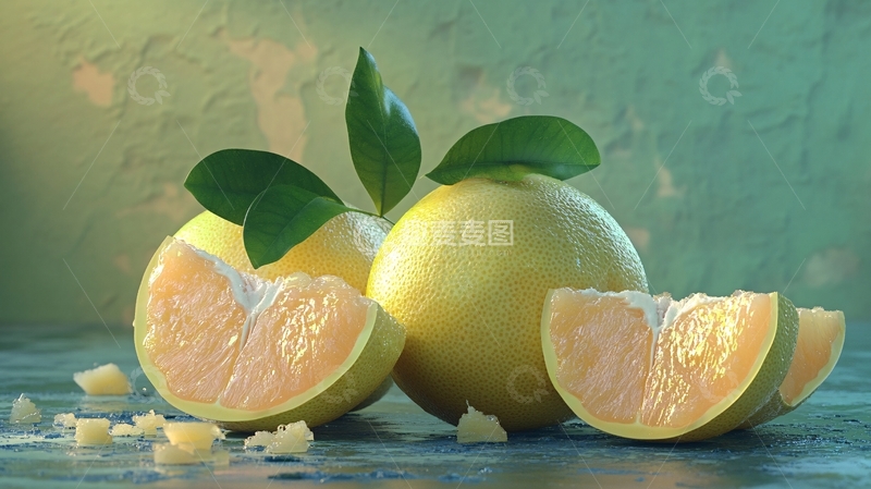 高清大图下载【趣麦麦图】柚子果肉自然风景