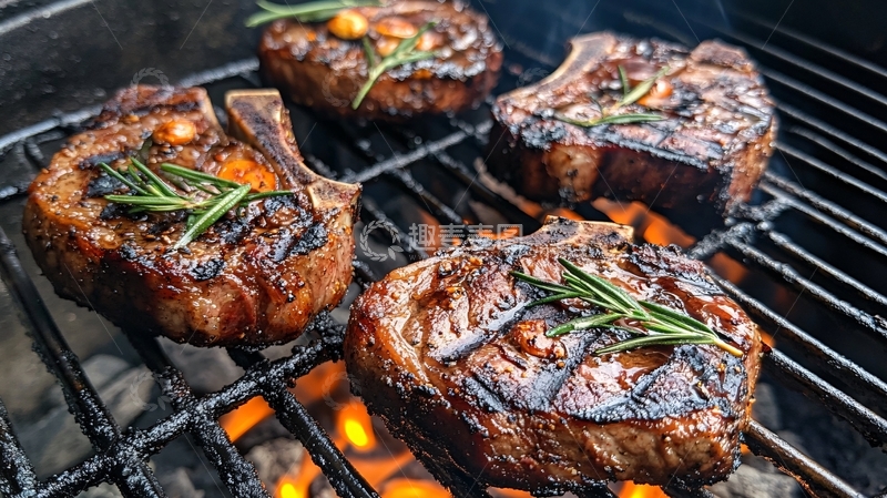 高清大图下载【趣麦麦图】西餐烤肉美食1