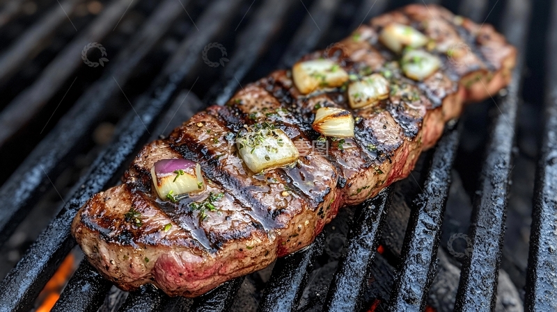 高清大图下载【趣麦麦图】岩烤牛排