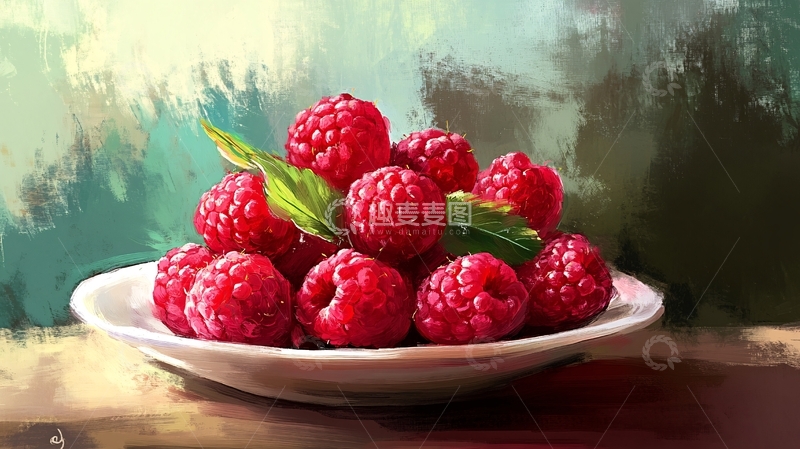高清大图下载【趣麦麦图】手绘树莓唯美图片2