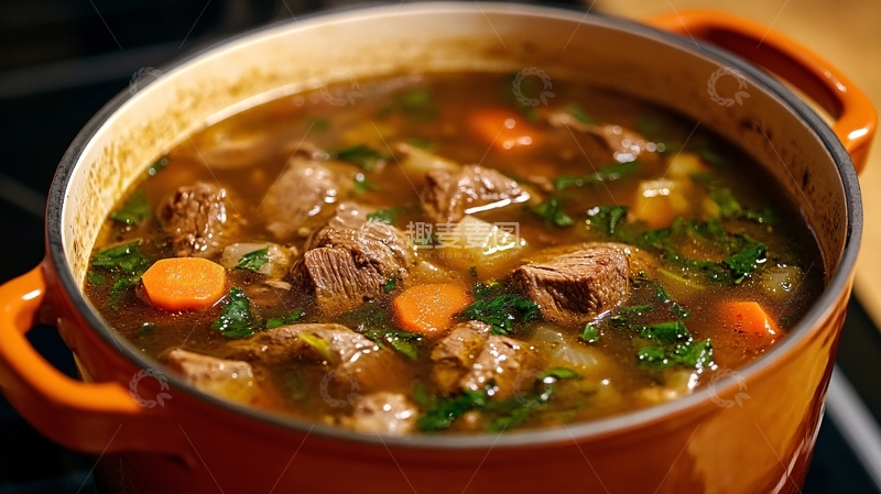 高清大图下载【趣麦麦图】牛肉汤锅