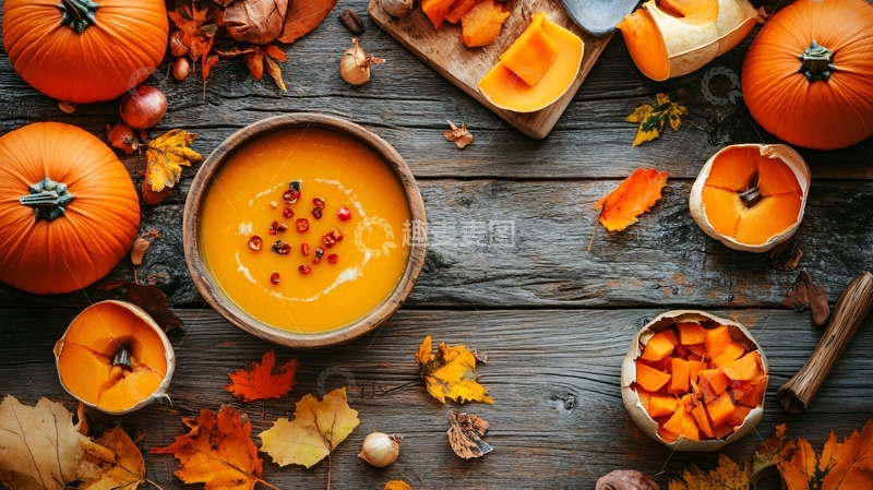 高清大图下载【趣麦麦图】南瓜羹营养1