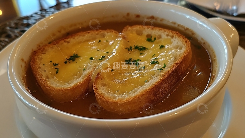 高清大图下载【趣麦麦图】法式洋葱汤1