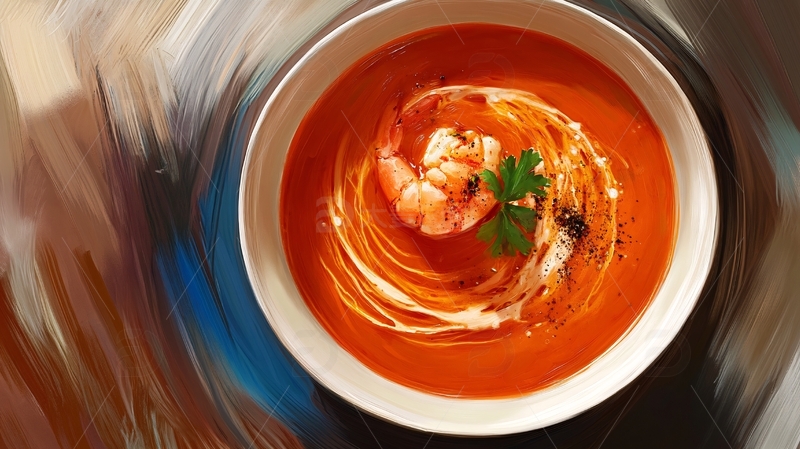 海鲜汤与番茄奶油1