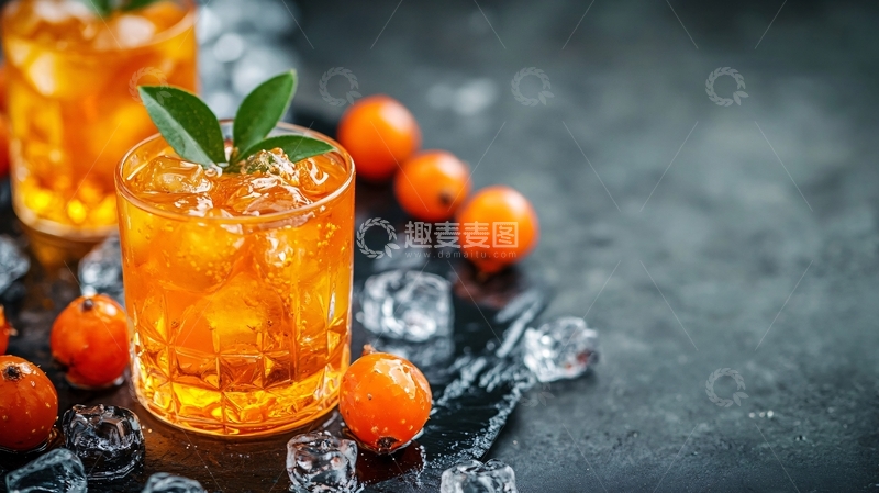 高清大图下载【趣麦麦图】金桔冻饮