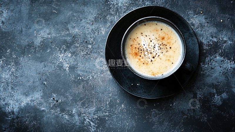 高清大图下载【趣麦麦图】黑色意大利浓咖啡