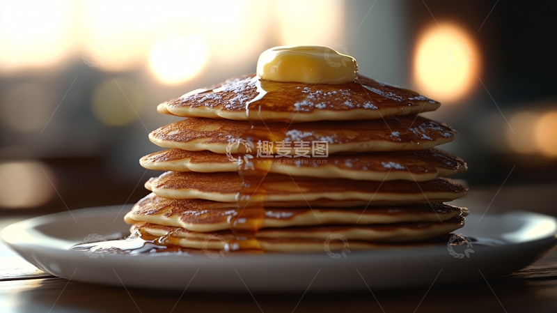 高清大图下载【趣麦麦图】原味蜂蜜松饼