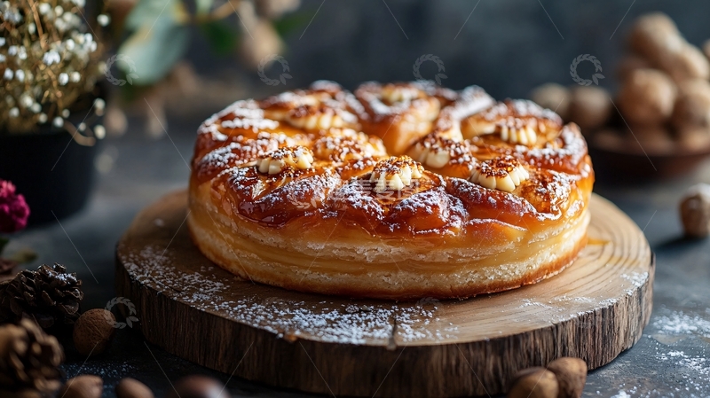 高清大图下载【趣麦麦图】杏仁葡萄干丹麦