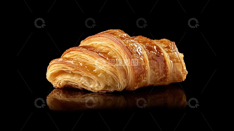 高清大图下载【趣麦麦图】黑底丹麦面包1
