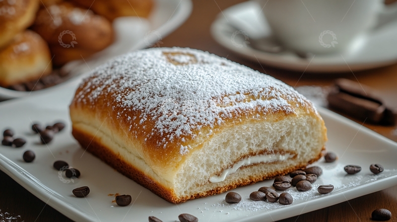 高清大图下载【趣麦麦图】精美的霜糖面包2