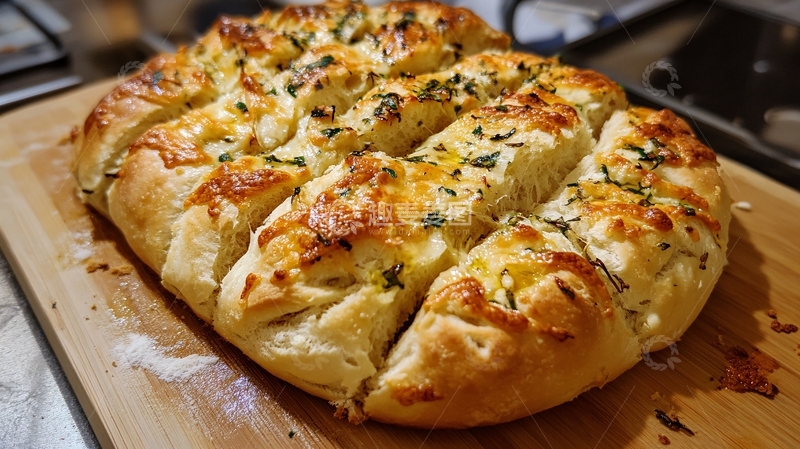 高清大图下载【趣麦麦图】香葱芝士面包6